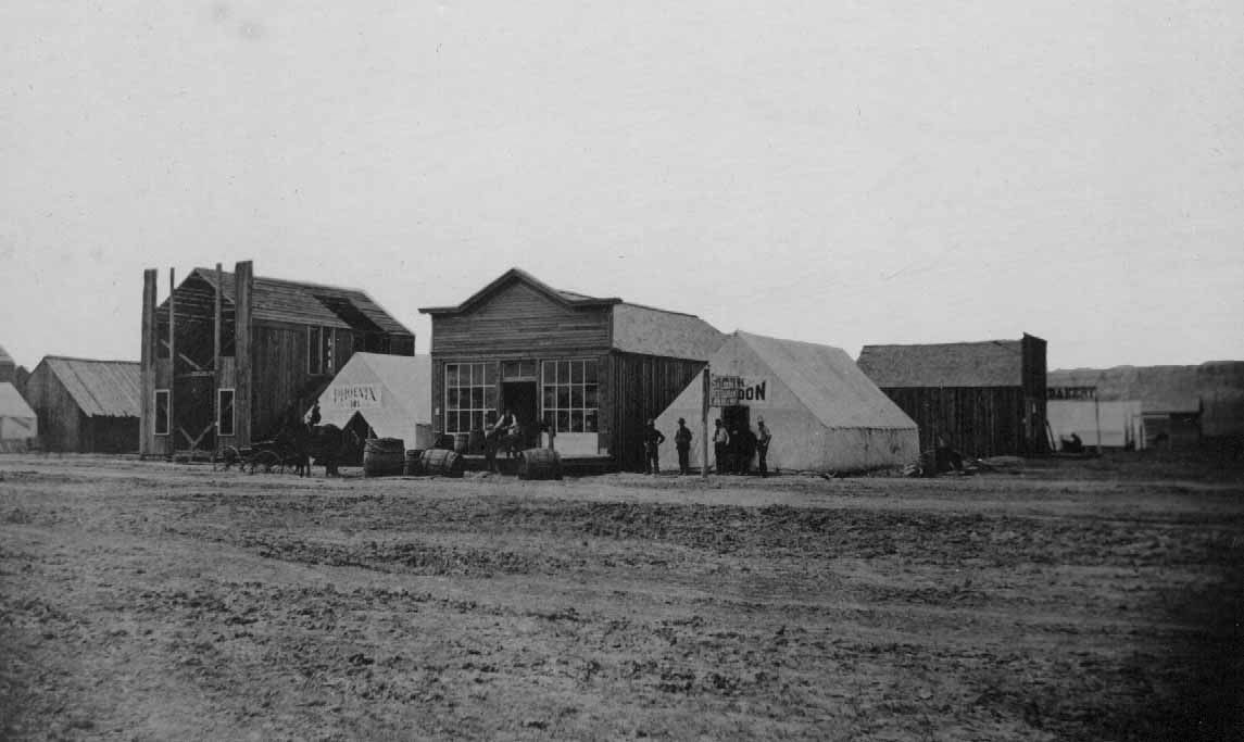 Montana Avenue looking northwest, 1880s